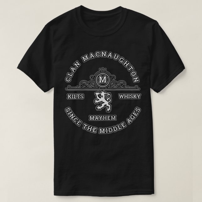 Camiseta Juegos del Clan MacNaughton Scottish Kilt Highland (Diseño del anverso)