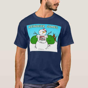 Camisetas Dibujo Animado Del Muñeco Nieve Navidad 