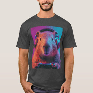 Camiseta Juegos divertidos de capibara para chicas