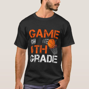 Camiseta Juegos Divertidos En El Sexto Grado De Baloncesto 
