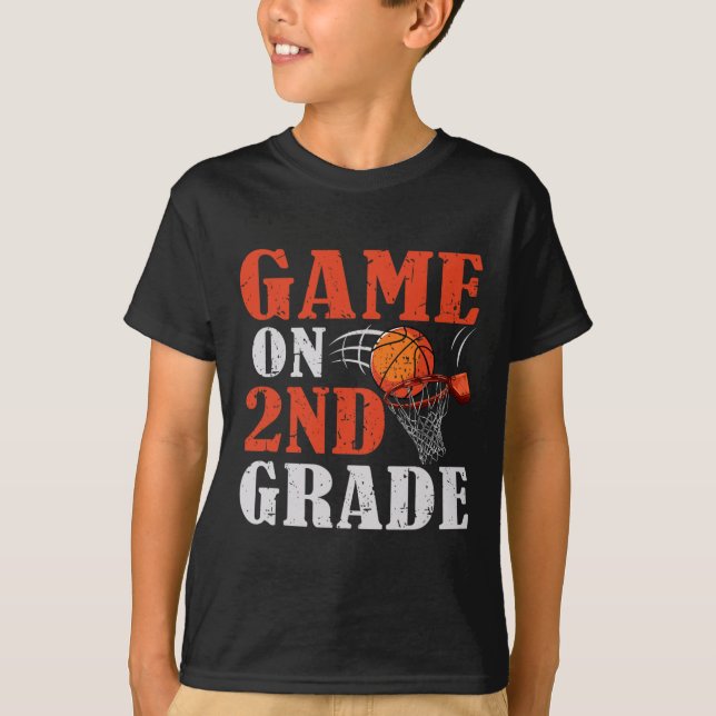 Camiseta Juegos divertidos sobre baloncesto de 2º grado de  (Anverso)