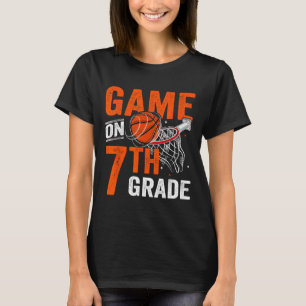 Camiseta Juegos Divertidos Sobre El Baloncesto De Séptimo G