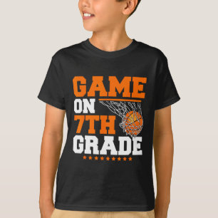 Camiseta Juegos Divertidos Sobre El Baloncesto De Séptimo G