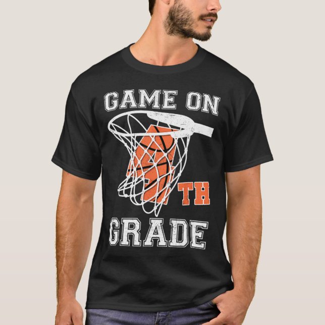 Camiseta Juegos En El Primer Día De La Escuela De Baloncest (Anverso)