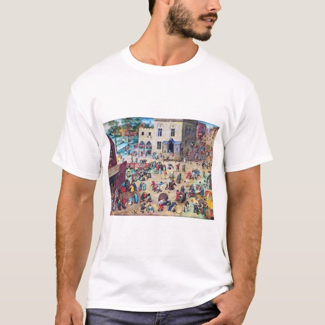 Camiseta Juegos infantiles, Pieter Bruegel (Anverso)