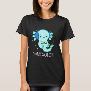 Camiseta Juegos Kawaii Ajolote Jugador de Ajolote