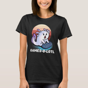 Camiseta Juegos O Lotl Lagarto Jugador De Peces Ajolote Vid