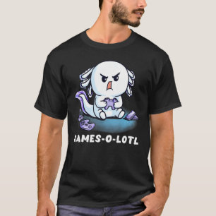 Camiseta Juegos O Lotl Lagarto Jugador De Peces Ajolote Vid