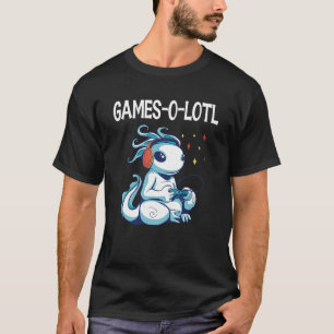 Camiseta Juegos O Mucho Juegos Pez Salamandra Axolotl