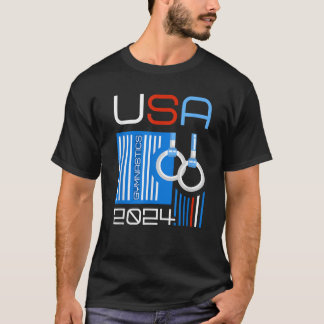 Camiseta Juegos USA 2024 Estados Unidos Gimnasia América