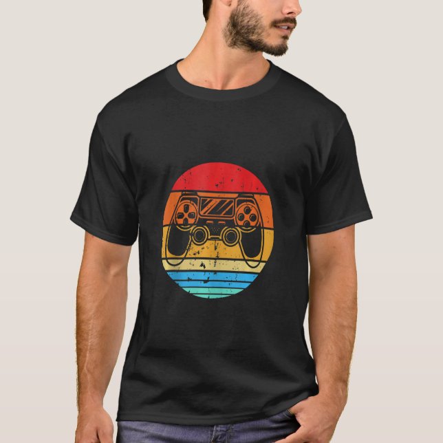 Camiseta Juegos Vintage Para Niños Hombres Adolescentes Víd (Anverso)