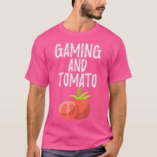 Camiseta Juegos y Tomate para Jugador y Amante de la Jardin