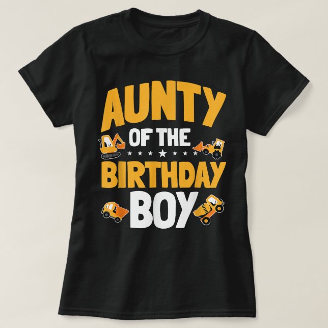 Camiseta Juerga del cumpleaños del trabajador de construcci (Diseño del anverso)