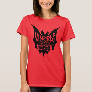 Camiseta Juerga Nocturna: Fiesta de Halloween de los Vampir
