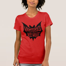 Camiseta Juerga Nocturna: Fiesta de Halloween de los Vampir