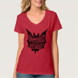 Camiseta Juerga Nocturna: Fiesta de Halloween de los Vampir