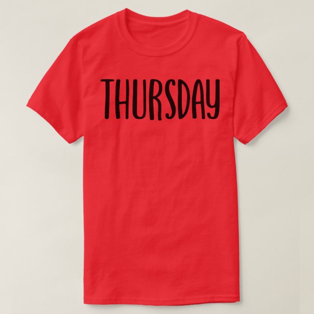 Camiseta Jueves 1 (Diseño del anverso)