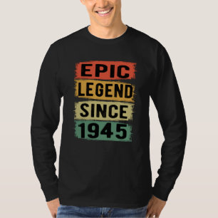 Camiseta Jueves 1945 Leyenda épica 80 cumpleaños