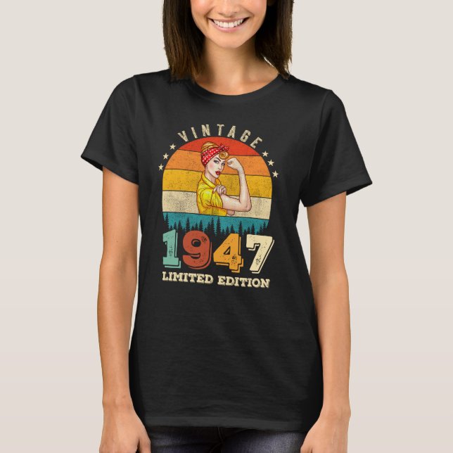 Camiseta Jueves 1947 Vintage 78th Birthday Women (Anverso)