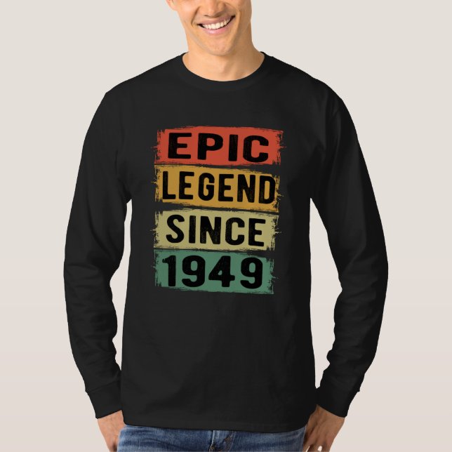 Camiseta Jueves 1949 Leyenda épica 76 cumpleaños (Anverso)