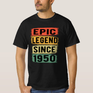 Camiseta Jueves 1950 Leyenda épica 72 cumpleaños