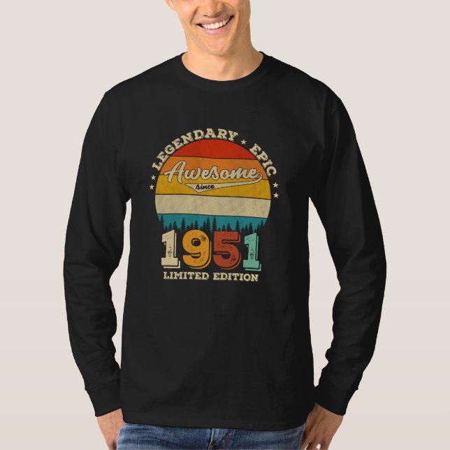 Camiseta Jueves 1951, día 74, maravilloso regalo de cumplea (Anverso)