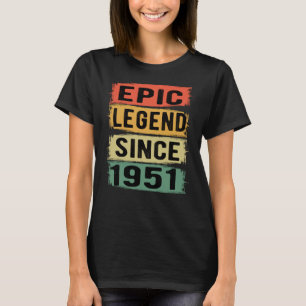 Camiseta Jueves 1951 Leyenda épica 74 cumpleaños