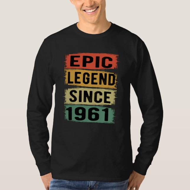 Camiseta Jueves 1961 Leyenda épica 64 cumpleaños (Anverso)