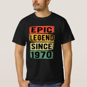 Camiseta Jueves 1970 Leyenda épica 55º cumpleaños