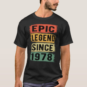 Camiseta Jueves 1978 Leyenda épica 47º cumpleaños