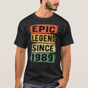 Camiseta Jueves 1989 Leyenda épica 32 cumpleaños