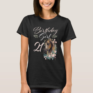Camiseta Jueves 21.º Chica de cumpleaños Caballo de 21 años