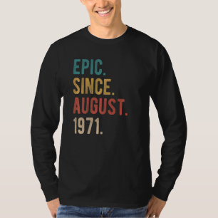 Camiseta Jueves 51 de cumpleaños asombroso desde Augu
