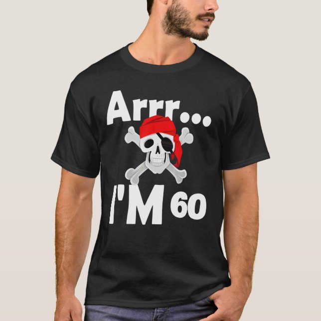 Camiseta Jueves 60 de cumpleaños de Skull Pirata 60 años (Anverso)