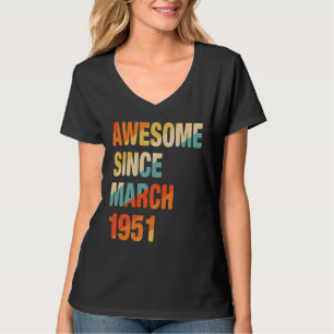 Camiseta Jueves 71 años asombrosamente desde el 19 de marzo