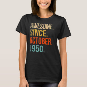 Camiseta Jueves 72 años asombroso desde el 1 de octubre