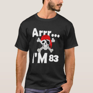 Camiseta Jueves 83 de cumpleaños de Skull Pirata 83 años
