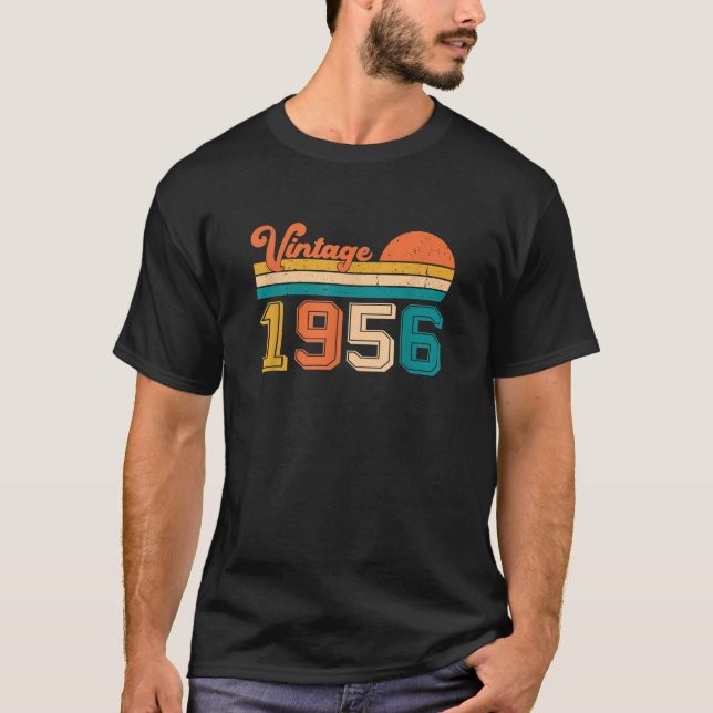 Camiseta Jueves Clásico 1956 Hombres Mujeres Cumpleaños 70  (Anverso)