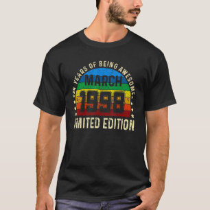 Camiseta Jueves de 24 años Marzo de 1998 24º cumpleaños