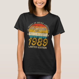 Camiseta Jueves de 32 años 1989 asombroso desde los 32 años