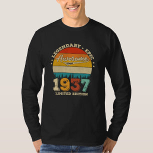 Camiseta Jueves de cumpleaños 1937, 88 años, increíble rega