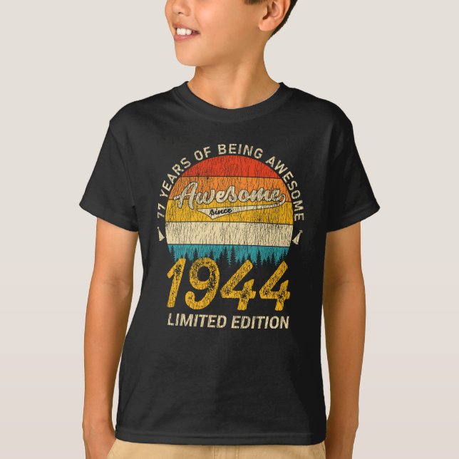 Camiseta Jueves de cumpleaños 1944, 81 años, increíble rega (Anverso)