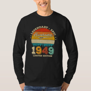 Camiseta Jueves de cumpleaños 1949, 76 años, increíble rega
