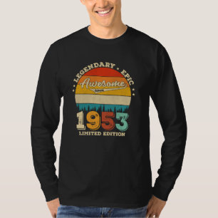 Camiseta Jueves de cumpleaños 1953, 72 años, impresionante