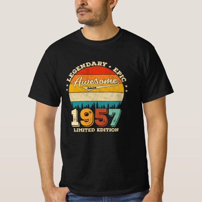 Camiseta Jueves de cumpleaños 1957, 68 años, maravilloso re (Anverso)