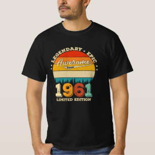 Camiseta Jueves de cumpleaños 1961, 64 años, maravilloso re