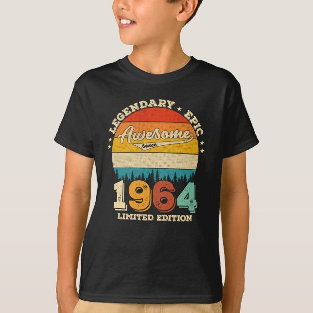 Camiseta Jueves de cumpleaños 1964, 61 años, maravilloso re (Anverso)