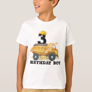 Camiseta Jueves de cumpleaños 3.ᵉʳ niño de la construcción