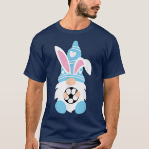 Camiseta Jueves de Pascua Gnome Enorme Fútbol Pascua Bunny