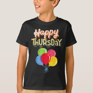 Camiseta Jueves Feliz - Pelota Colorida por Motivación Posi